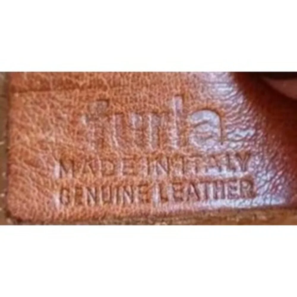 FURLA Vintage Y2K Italian Snakeskin Embossed & Smooth Calf Leather Satchel Bag